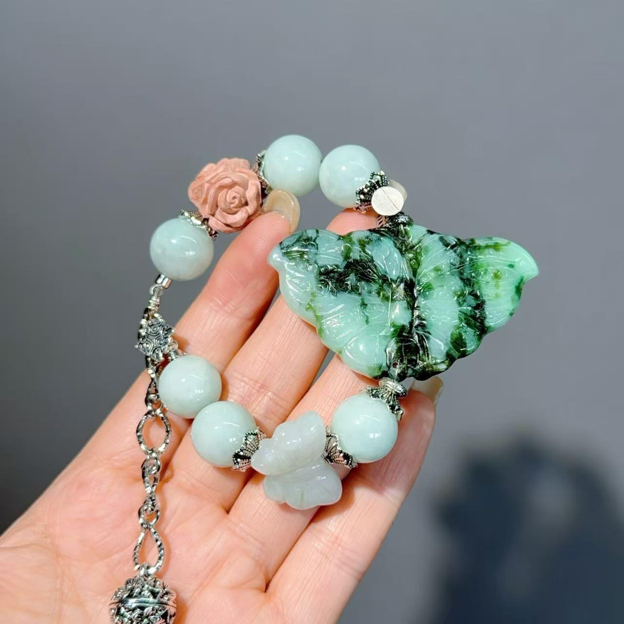 040 Jadeite Bracelet 2025 Feng Shui Fashion Energy Magnetic High Quality Bracelet Gift