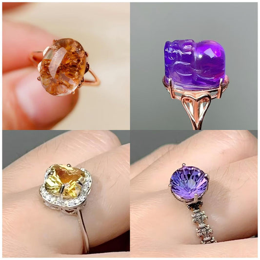 015  High quality ring Lucky Charm ring 2025 Energy High Quality Fashion ring Magnetic Bead ring Gift