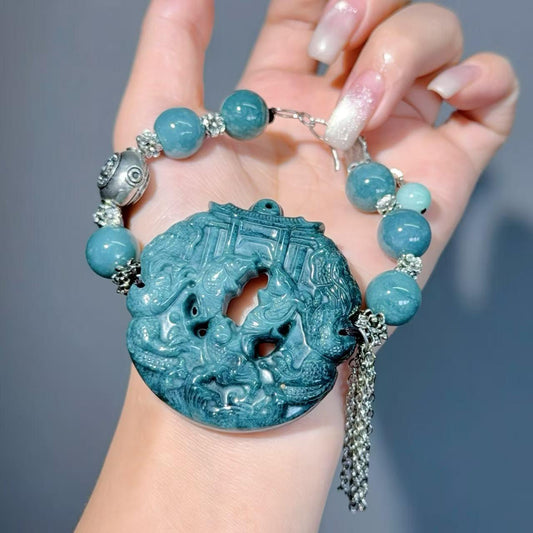 063 Jadeite Bracelet 2025 Fashion Energy High Quality Magnetic Bracelet Gift